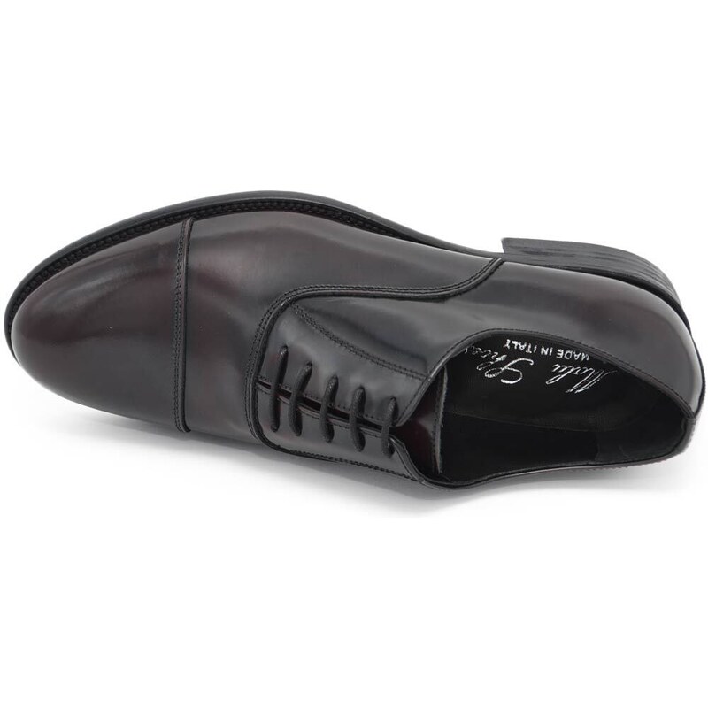 Malu Shoes Scarpe uomo francesina inglese vera pelle lucida bordeaux made in italy fondo classico cerimonia genuine leather