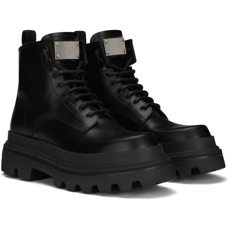 Dolce & Gabbana Stivali con placca logo d11213 main image 1
