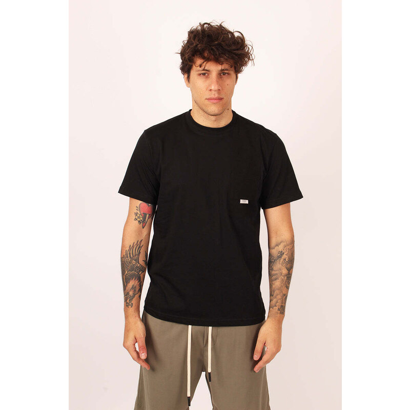 P.r.i.m.e T-shirt Nera Manica Corta