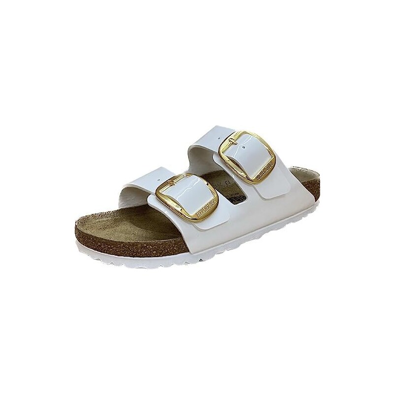 Sandalo platform Jeannot bianco in pelle