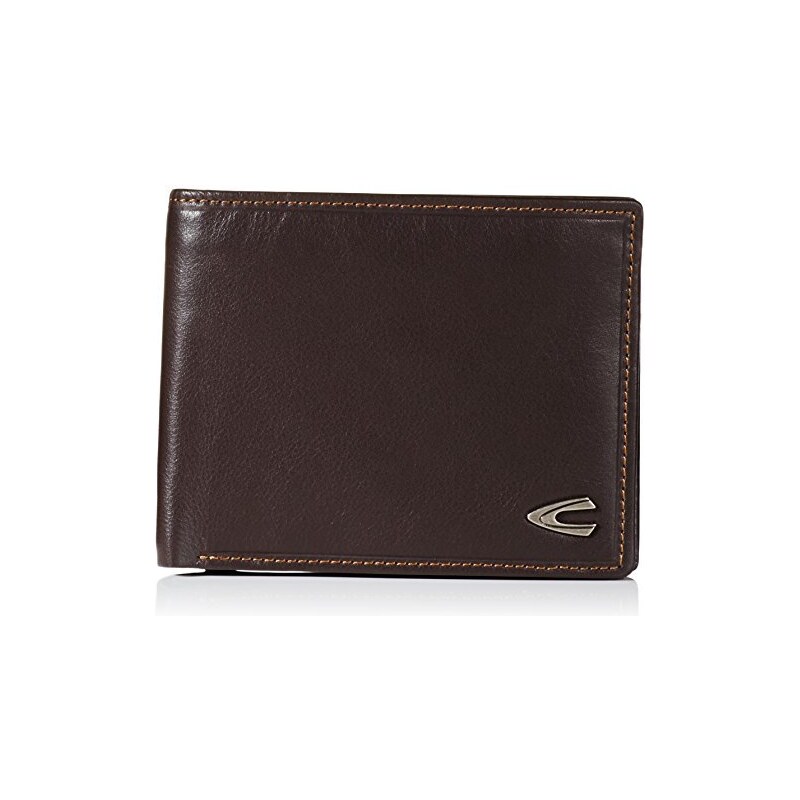 Camel Active Portafoglio Vegas Uomo In Pelle Bovina - Grande Formato Orizzontale, Con Protezione RFID, Nero