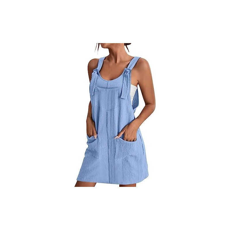 Set 2 Grembiuli Da Cucina Donna A Righe - Regolabili, Con Tasca, In Poliestere Antimacchia, Rosa E Blu, Per Cucinare E Giardinaggio - 5