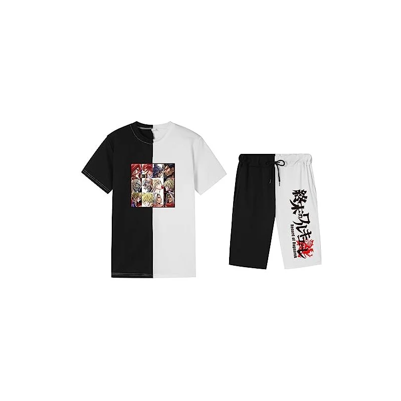 Onsoyours Tute Uomo Estive 2 Pezzi Spiaggia Casual Lino Manica Lunga Camicia + Pantaloncini con