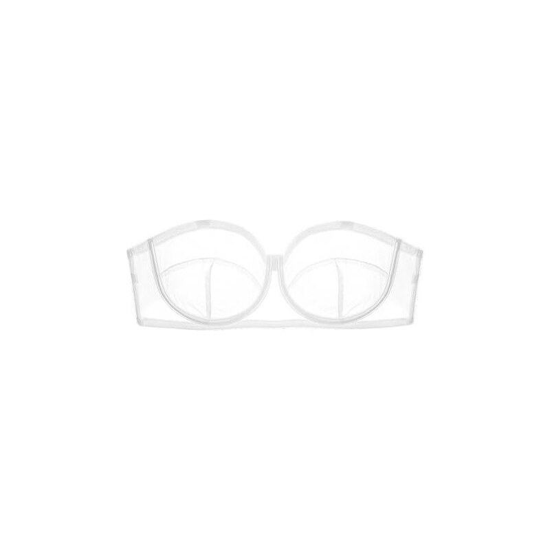 Brassière senza spalline in Lycra® bianca con pizzo Chantilly - La Perla - alia