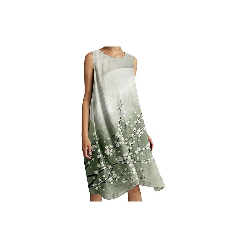 Juyamh Abito Corto Estivo Con Scollo A V A Immersione A Fiori Tropicali Per Le Donne Abito Lungo Di Grandi Dimensioni Con Fessura Le Noir A Xl 119393532