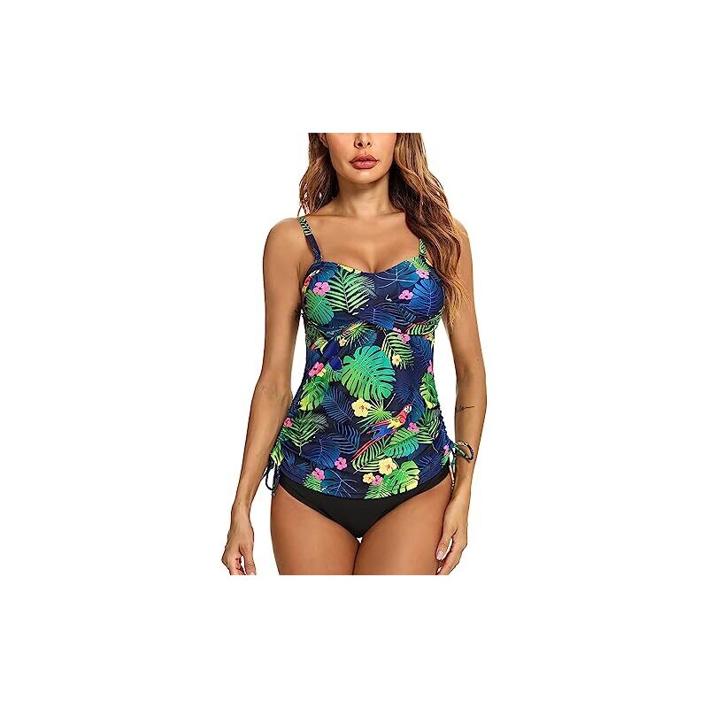 Gyabnw Tankini da Mare Donna Costume da Bagno Due Pezzi Elegante