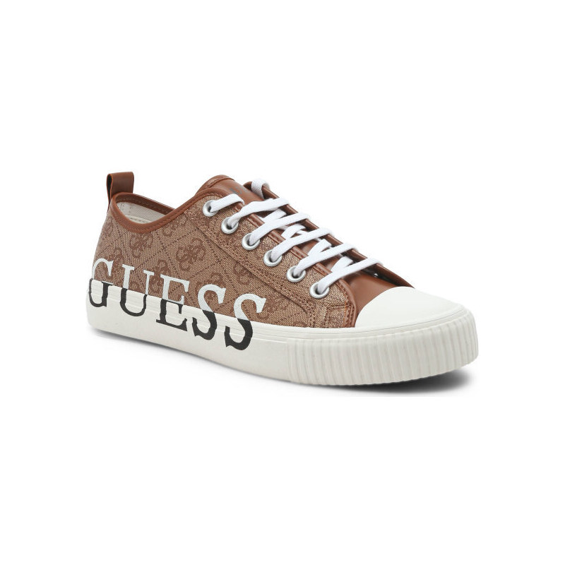 Sneaker In Pelle Fiore Scarpe Da Ginnastica Uomo Guess Imola – Pelle