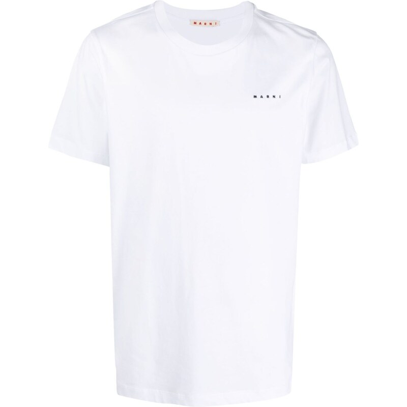 Marni T-shirt logotype bianca