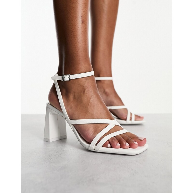 Sandali bassi con cinturini - BIANCO - 17.00