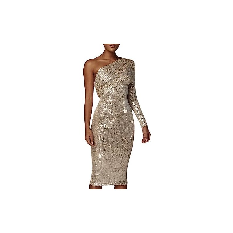 Abi da ballo personalizzati con paillettes monospalla per