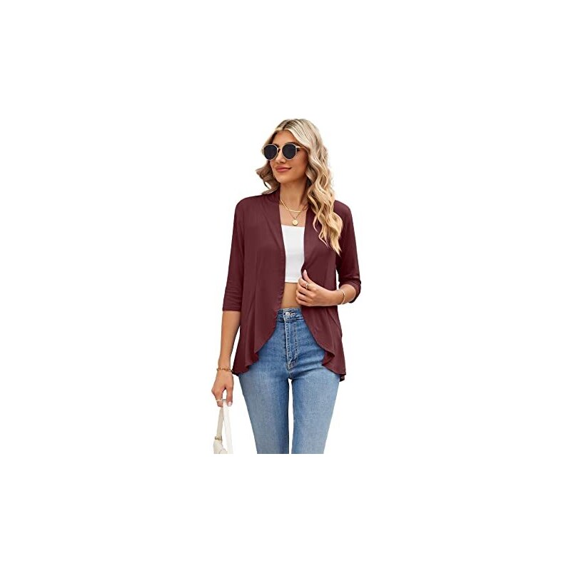 FAIRY BOUTIQUE Cardigan Da Donna A Maniche Lunghe Aperto Sul - Foto 7