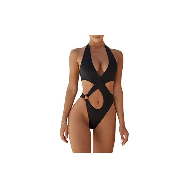 Costume Intero Donna ORANDESIGNE - Monokini Sexy Traforato, Scollato Dietro, Push Up, Spiaggia E Piscina - Foto 5