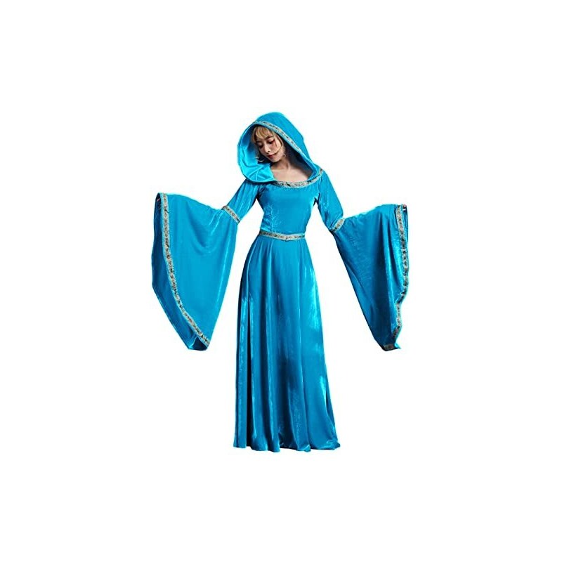 Modaworld Carnevale Modaworld Vestito Medievale Donna Gotico Costume - Foto 7