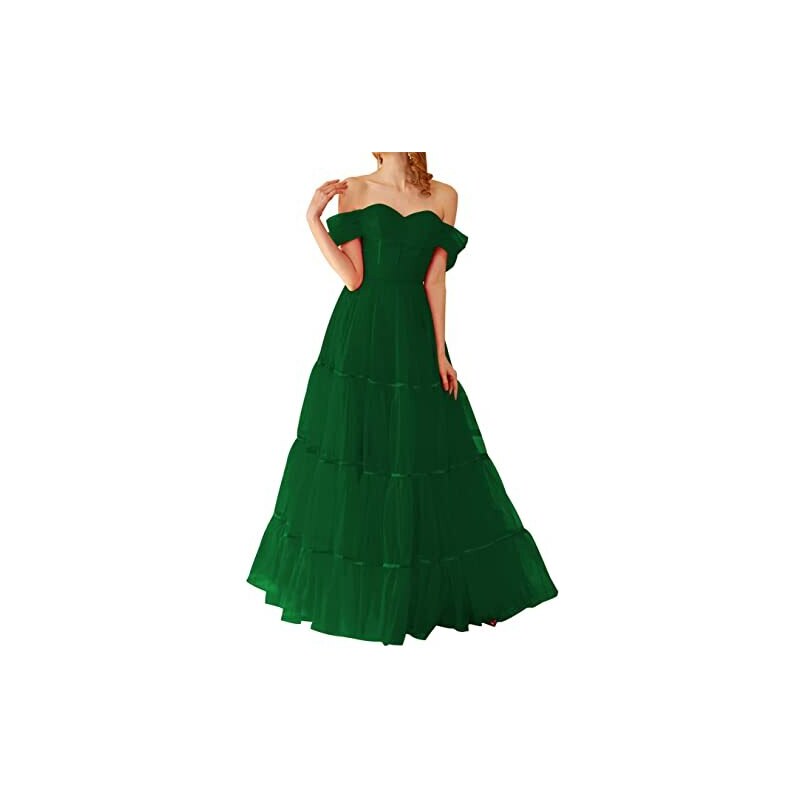 KURFACE Abiti Da Ballo Una Linea Impero Vita Fuori Dalla Spalla Sweetheart Manica Corta Fuori Porta Abiti Da Sera Per Le Donne Verde Smeraldo 62 Piu 119954824