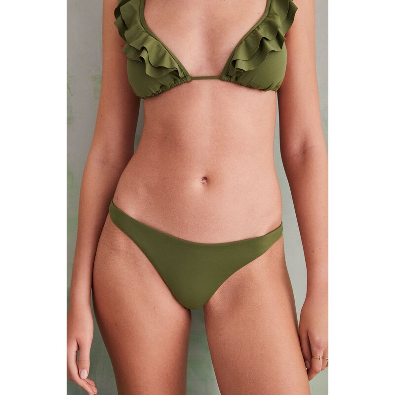 women'secret slip da bikini colore verde