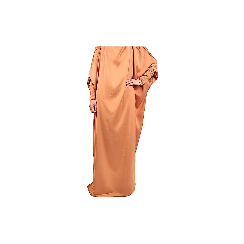 Cardigan Kimono In Raso, Abaya Ispirata Dubai - Vestito Lungo Donna Musulmana, Caftano Eleganza Ramadan