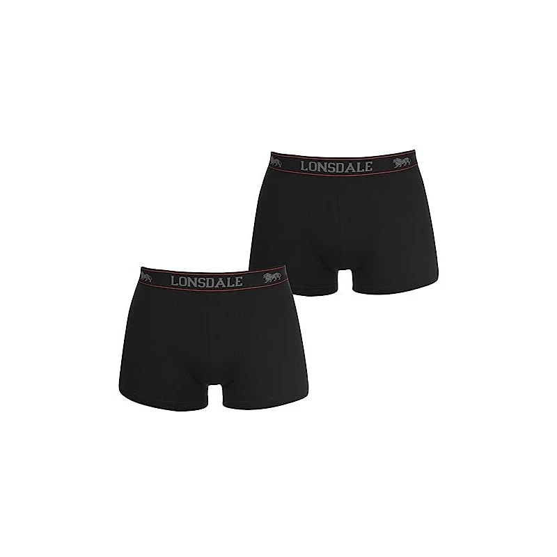 Pantaloncini Lonsdale London Chilley Uomo – Neri, 100% Cotone, Streetwear Comodo