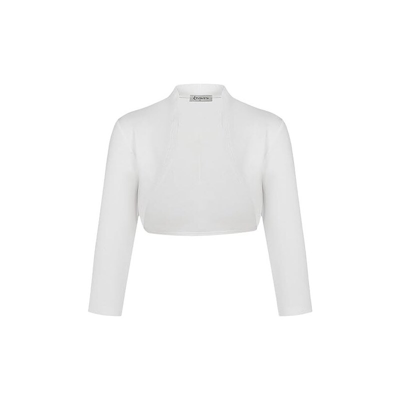 Kiran Fashion - Cardigan Donna Maniche 3/4 Bolero Elegante