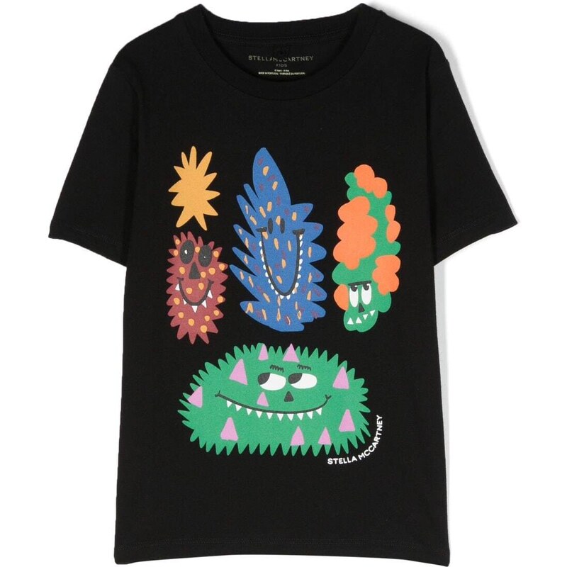 Stella McCartney Kids T-shirt con stampa grafica - Nero