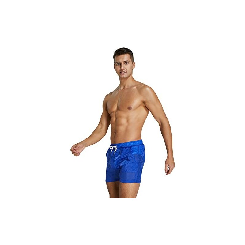 Costume da bagno da uomo, corto, ad asciugatura rapida, per