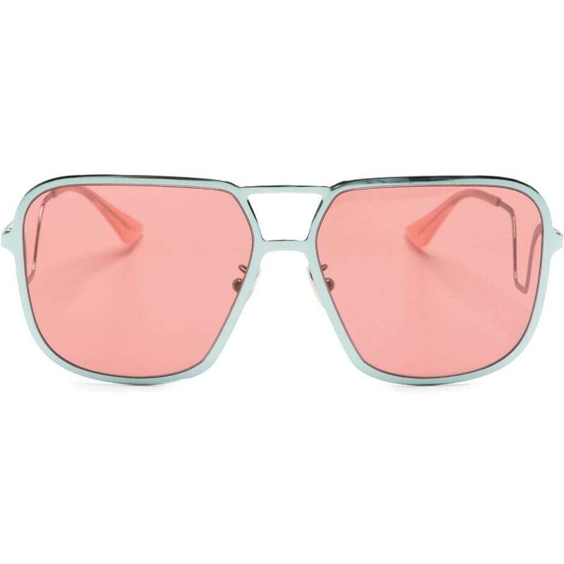 Occhiali Retrò Quadrati Uv400 Occhiali Da Sole Pilot Vintage Long