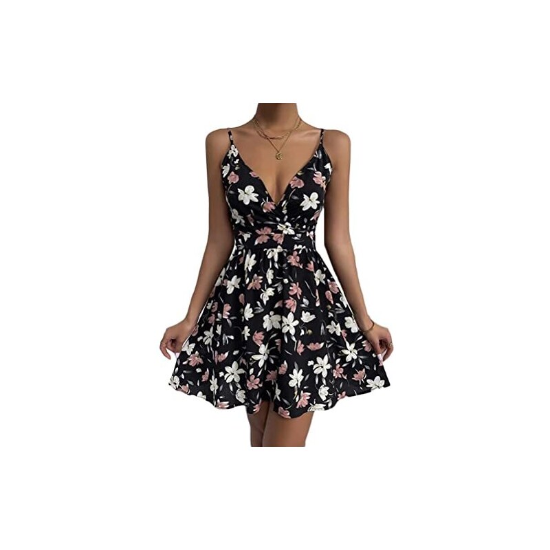 Mini Abito Bodycon Estivo Donna, Scollo Tondo, Arricciato Con Lacci Laterali, Maniche Corte - Foto 4