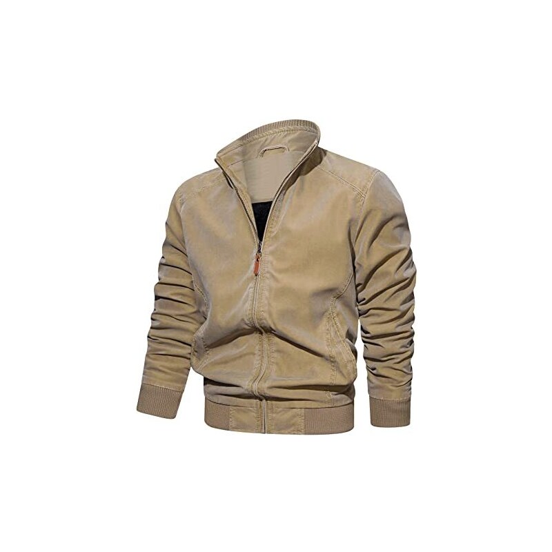Nadeer Giubbotto Parka Uomo Giacca Invernale Caldo Cappotto in Pile con Cappuccio in Pelliccia Antivento Trenchcoat Casual Giacche con Tasche(Nero,L