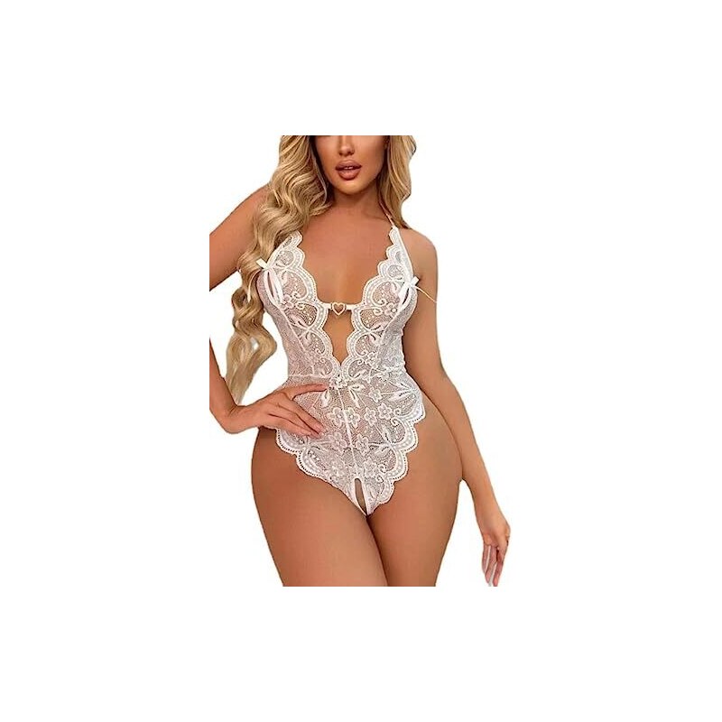 Body A Manica Lunga In Tulle Trasparente Per Donna | Morbido E Modellante | Colore Albicocca, Taglia S