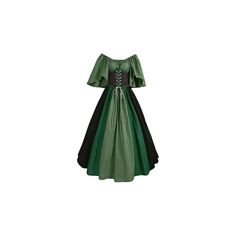 Générique Robe Médiévale Femme Avec Capuche Et Taille Fine