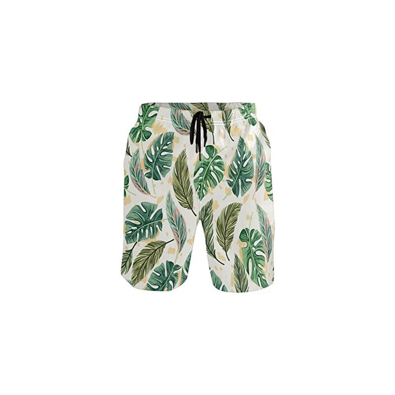 Bermuda Uomo In Pile Stampato – Pantaloncini Estivi Con Cordino E Tasche Alla Schiaffo
