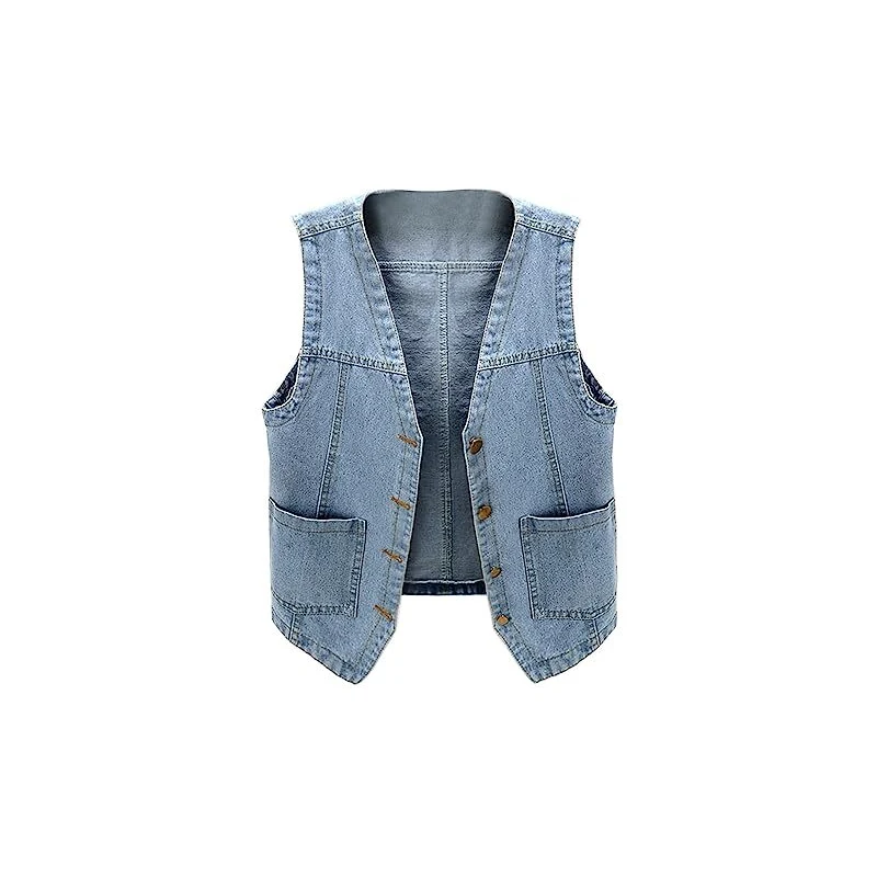 Giacca smanicata in jeans stone-washed - Abbigliamento 1ABPWL