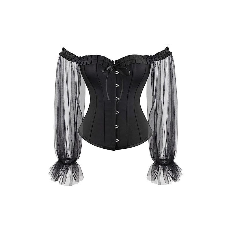 Cintura corsetto sottoseno in pelle, stile gotico rinascimentale