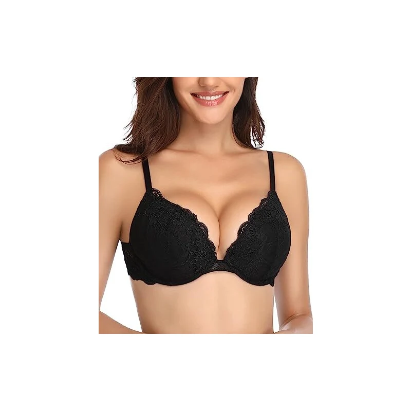 Wacoal Vivid Attraction Reggiseno Con Ferretto In Pizzo Nero - Taglia 4C (36C) - Modellante E Sostenuto