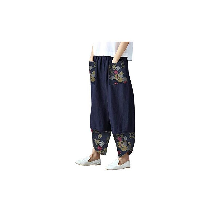 Pantaloni In Lino Vero Moda Donna - Comodi E Casual Con Vita Elasticizzata - Foto 4