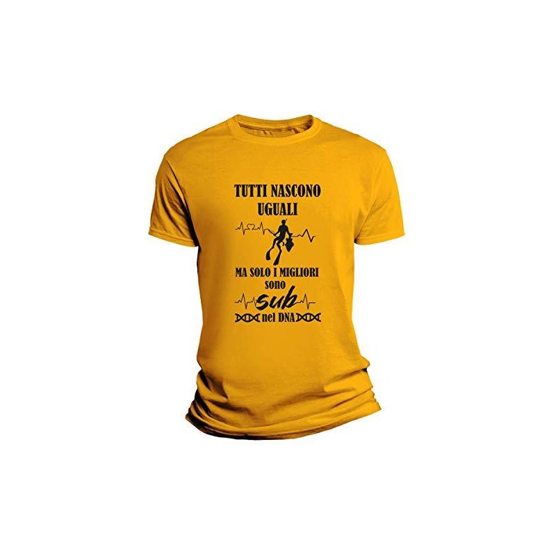 overthetee Tshirt Pesca Uomo Sport - Tutti Nascono Uguali - Ma Solo i ...