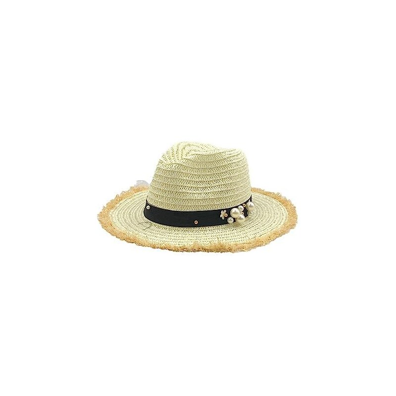 Montecarduo Cappello di Paglia da Donna - Cappello di Paglia Jazz ...