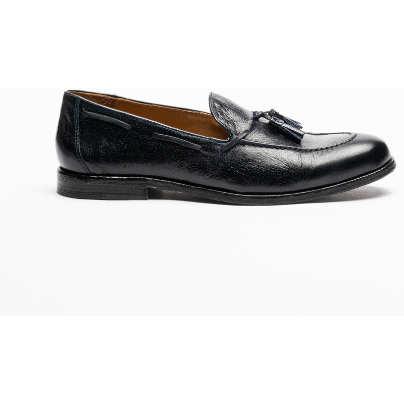 Mocassini Uomo Florsheim Pisa Con Nappe - Pelle Effetto Serpente - Nero, Taglia 41 1/3 EU