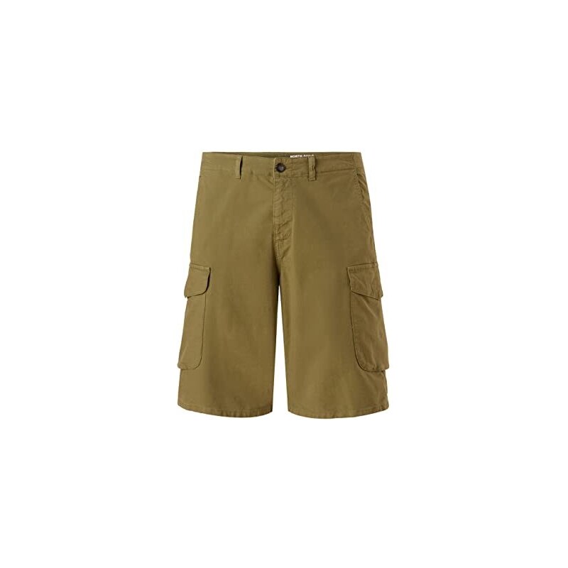 NAPAPIJRI - Bermuda cargo uomo con doppio logo - marrone - OT-NP0A4GHJW05