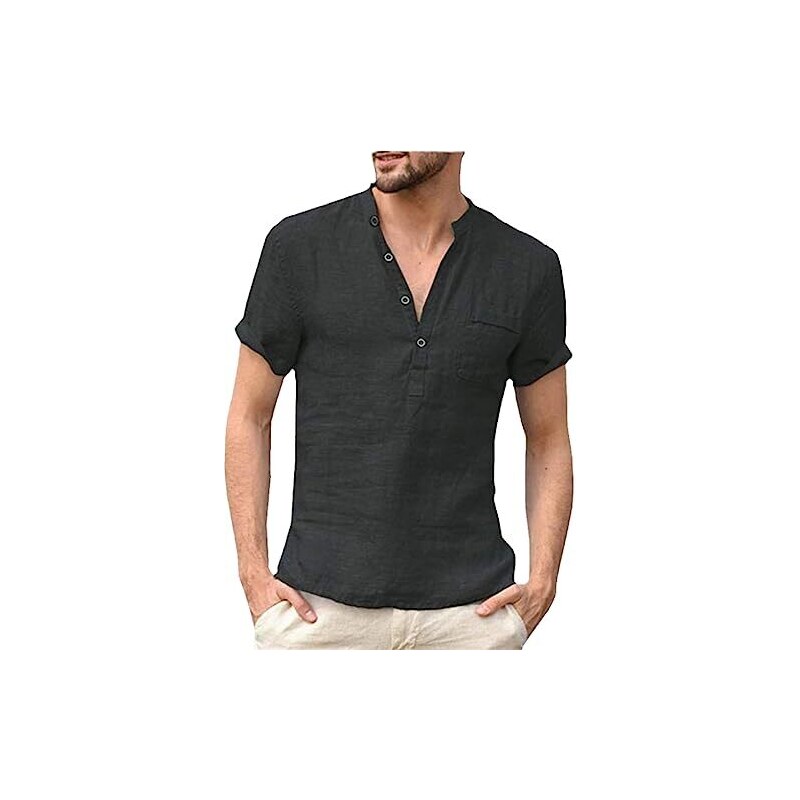 Duke D555 Gaston - Maglietta da uomo, collo rotondo, casual, a maniche corte, taglia 2XL