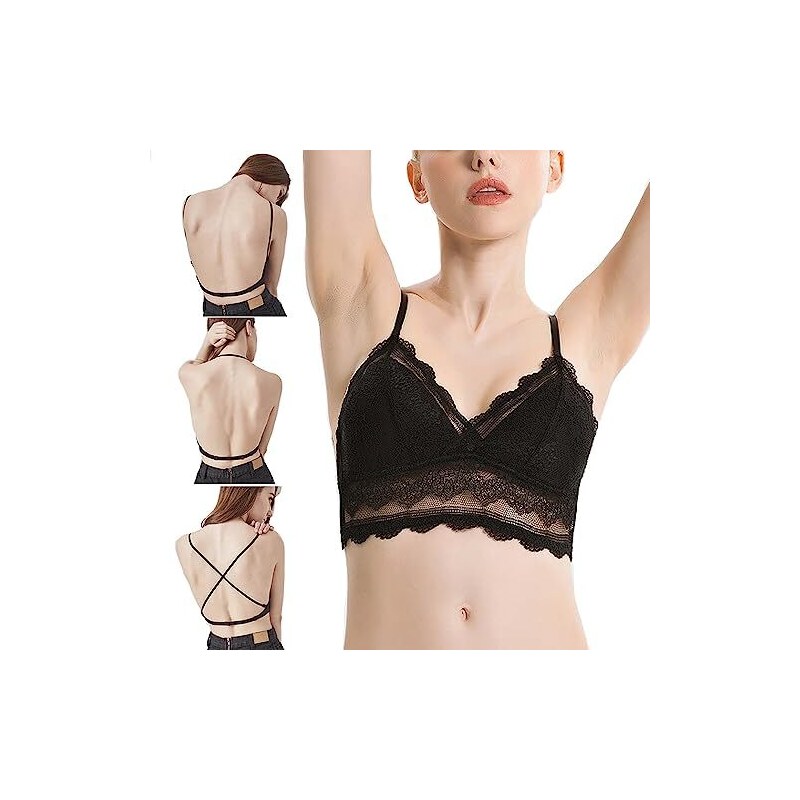 Generisch Reggiseno da donna senza ferretto, senza cuciture, in cotone, senza cu
