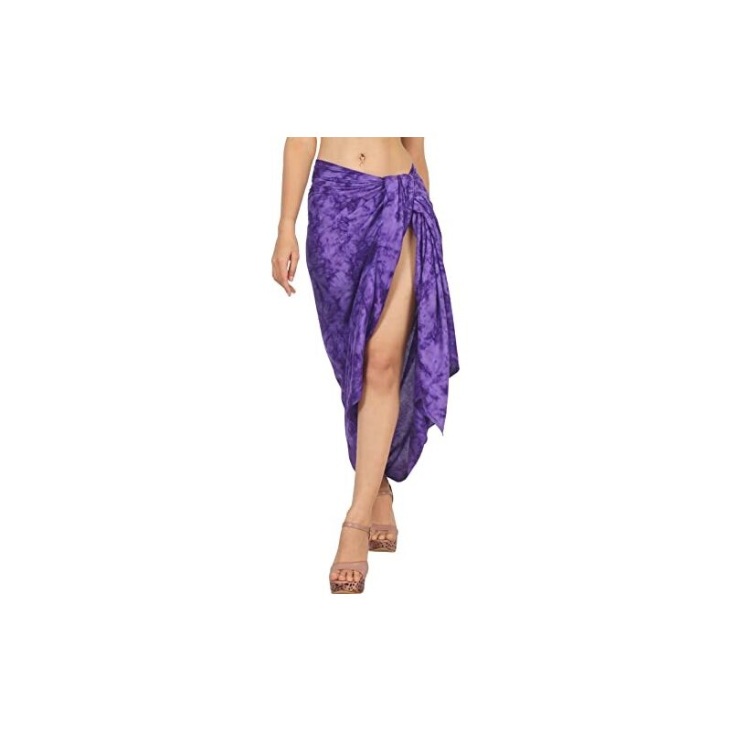 Sarong Donna Mienloco - Pareo Spiaggia 150x110 Cm - Viscosa Leggera - Foulard Avvolgibile Multiuso