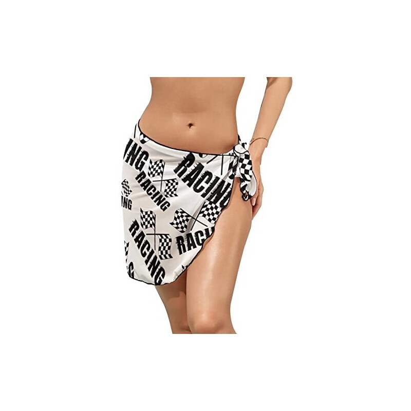 ODAWA America-Bandiera Beach Sarong Donne Costumi Da Bagno Copricostume Ups Gonna corta con Nappe 180,1 x115,1 , Bandiera America 01, M