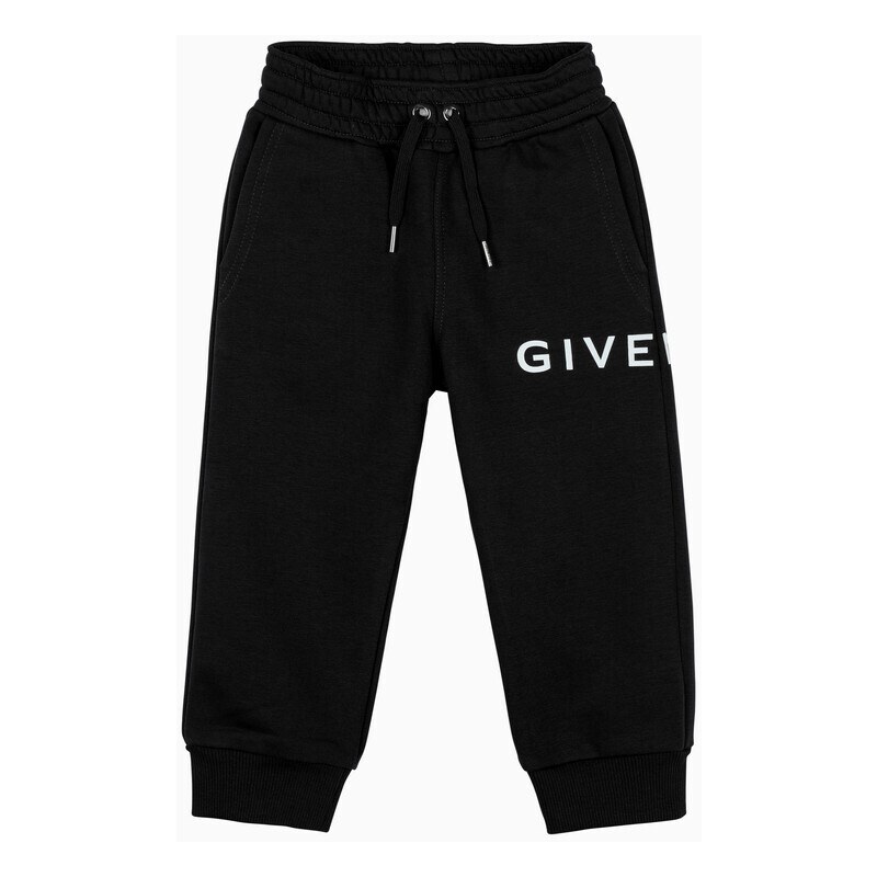 Givenchy Pantalone jogging nero con logo
