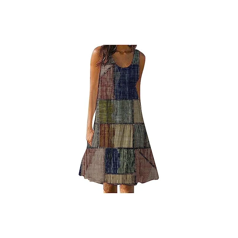 Petalum - Vestito Da Spiaggia, Estivo, Senza Maniche, Con Spalline, Da - Foto 4