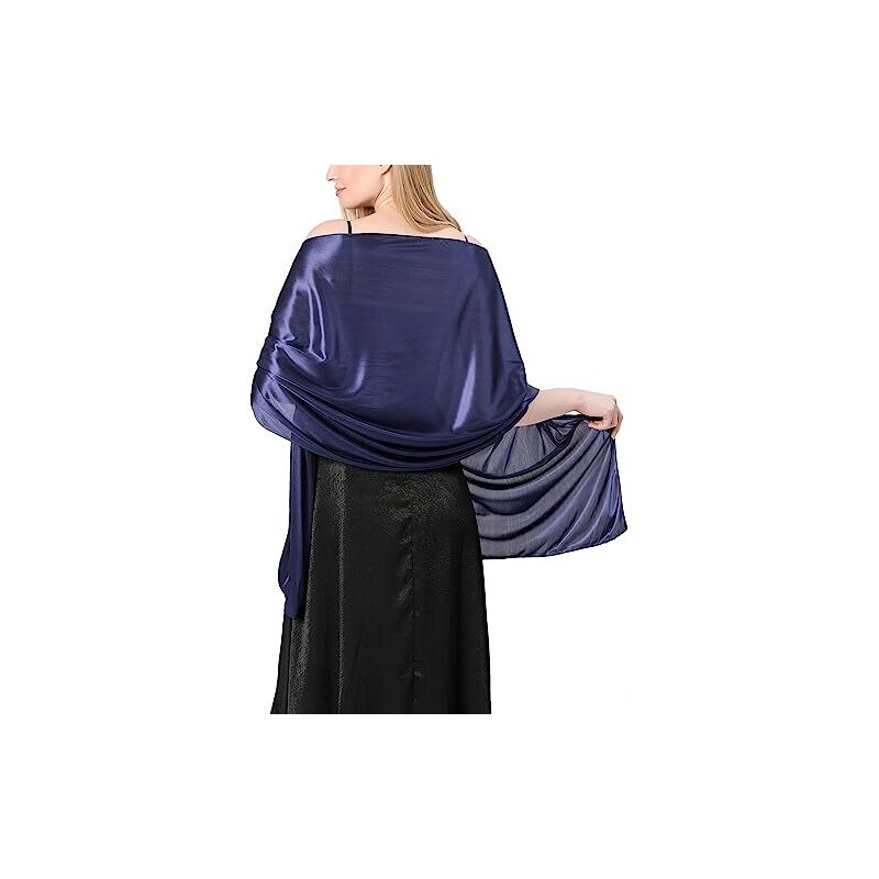 Stola Oro Cerimonia Sciarpa Donna In Raso Elegante Bbonlinedress