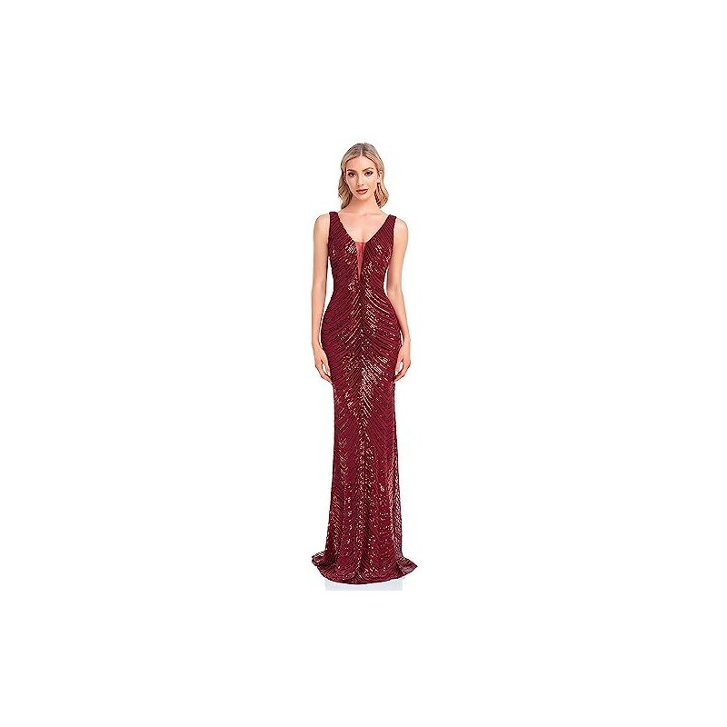 Missufe Abito da Donna, da Cocktail, da Festa, Elegante, Nero, XS