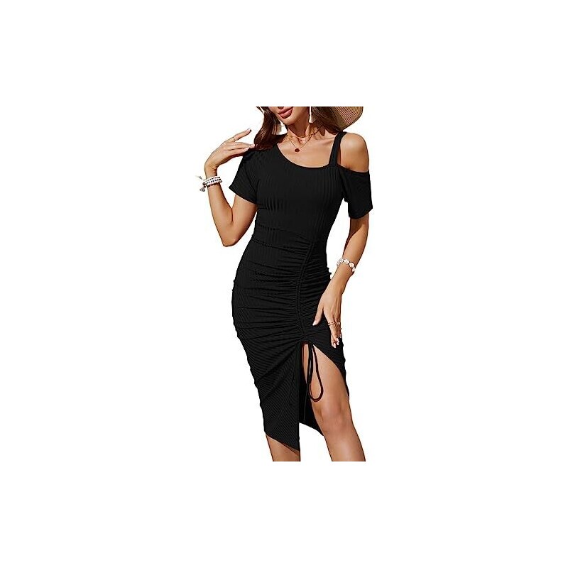 ESPRIT Abito a maniche corte Donna Abito Taglia IT 44 nero