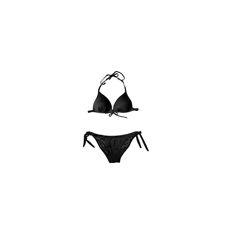 Bikini Floerns Donna Triangolo Halter Stropicciato 2 Pezzi Costume Da Bagno Con Laccetti
