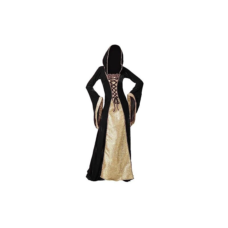 Bolero Donna Steampunk Gotico Con Maniche Lunghe E Nappe - Aperto, Nero, Per Cosplay E Festa