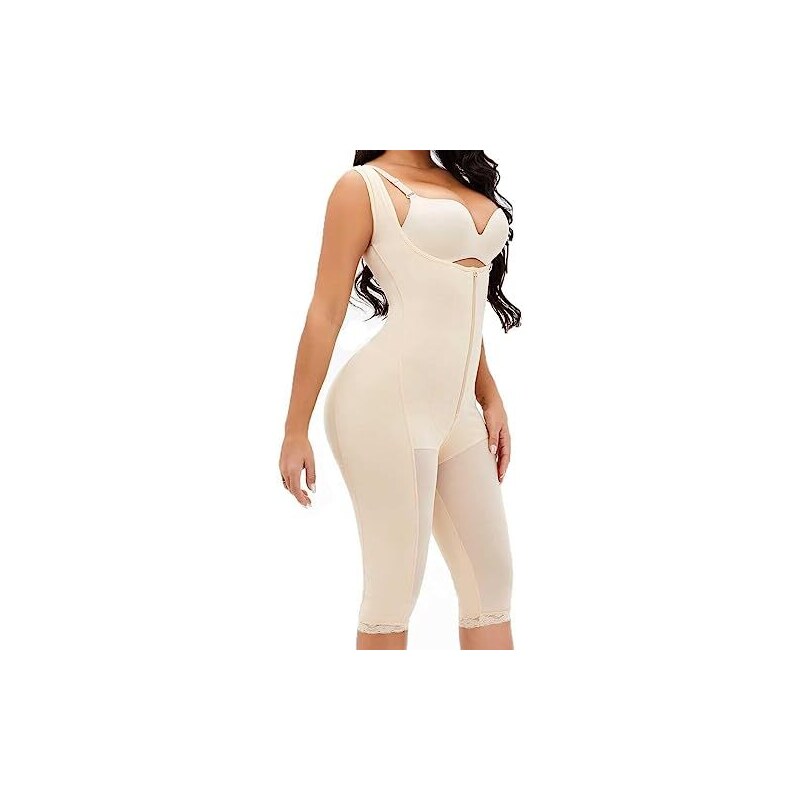 Narecte Body Modellante Donna – Guaina Control Pancia E Solleva Glutei, Senza Cuciture, Tessuto Elasticizzato, Spalline Regolabili - 2